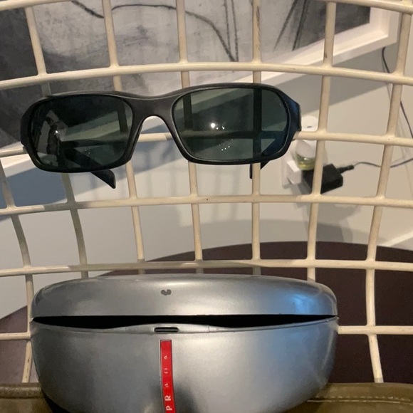 Prada Sport Black Sunglasses AWESOME! - Picture 2 of 6